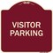 Signmission Reserved Parking Visitor Parking Heavy-Gauge Aluminum Architectural Sign, 18" x 18", BU-1818-23019 A-DES-BU-1818-23019 - alternate 1